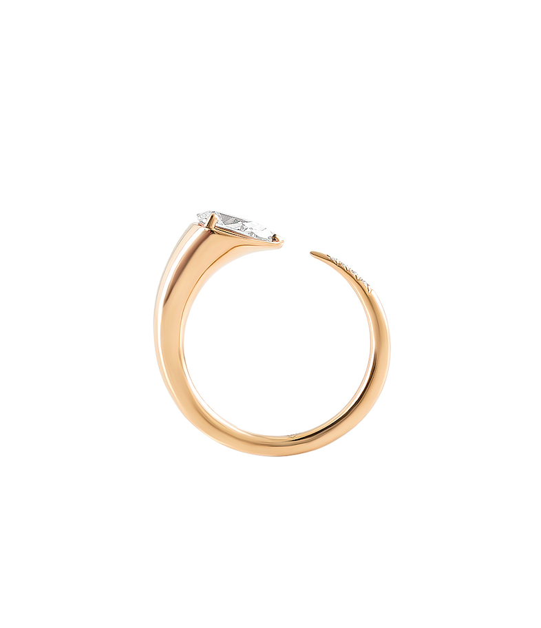 Sornette ring, 0,75CT diamond, and yellow gold
