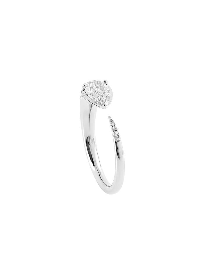 Sornette ring, 0,75CT diamond, and white gold