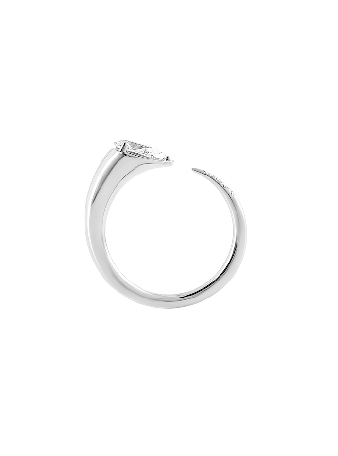 Sornette ring, 0,75CT diamond, and white gold