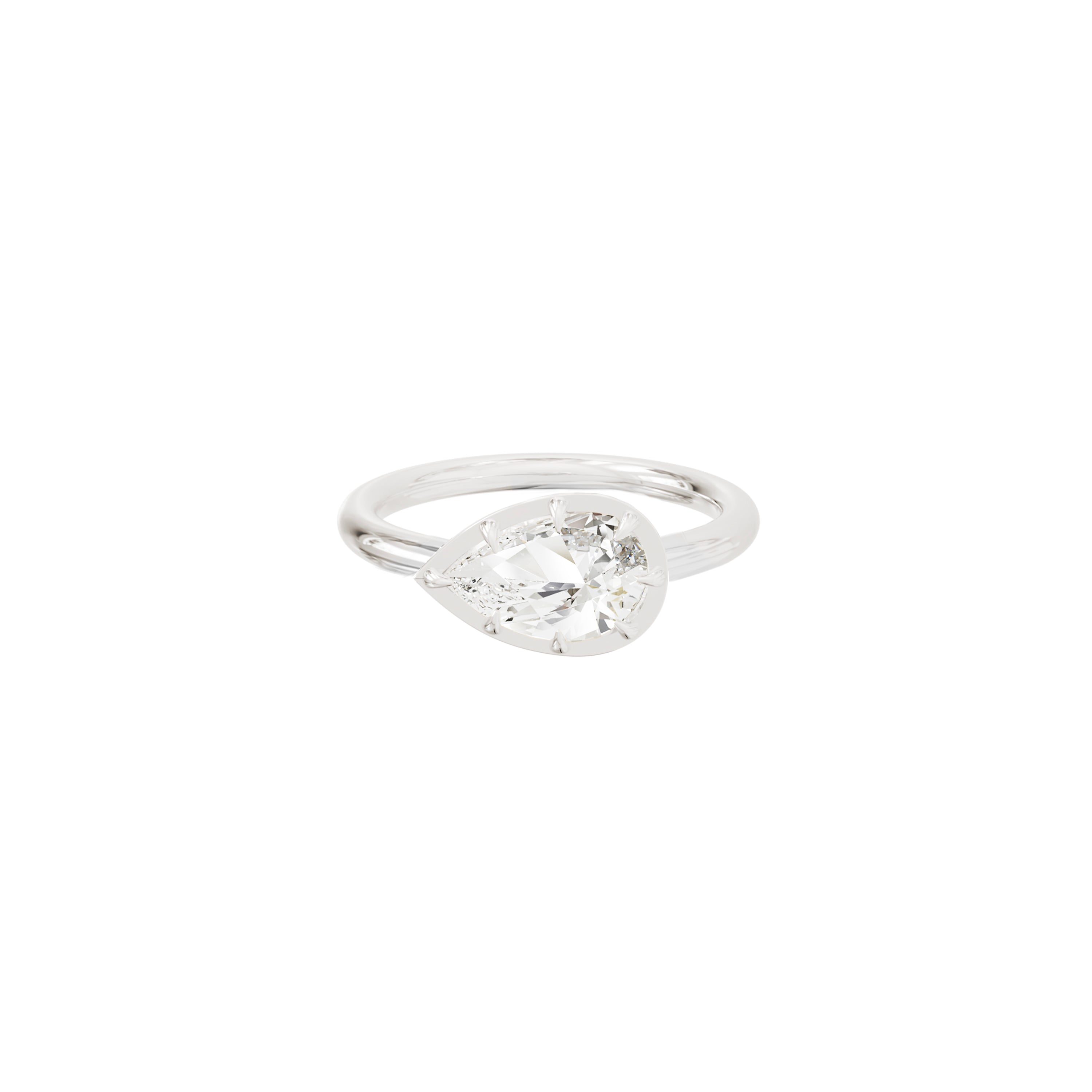 Bague Osmose, diamant 1CT, et or blanc