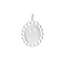 Smiley Pendant, white gold