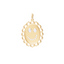Smiley Pendant, yellow gold