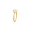 Osmose ring, 1CT diamond, and yellow gold