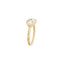 Osmose ring, 2CT diamond, and yellow gold