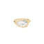 Osmose ring, 3CT diamond, and yellow gold