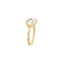 Osmose ring, 3CT diamond, and yellow gold