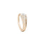 Sornette ring 0,75CT diamond, with dots 0,2CT diamonds and rose gold