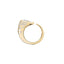 Sornette ring 1,5CT diamond, with dots 0,4CT diamonds and yellow gold