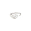 Sornette ring 1,5CT diamond, with dots 0,4CT diamonds and white gold