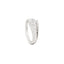 Sornette ring 1CT diamond, with dots 0,3CT diamonds and white gold