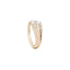 Sornette ring 1CT diamond, with dots 0,3CT diamonds and rose gold