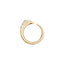 Sornette ring 1CT diamond, with dots 0,3CT diamonds and yellow gold