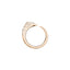 Sornette ring 1CT diamond, with dots 0,3CT diamonds and rose gold