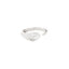 Sornette ring 1CT diamond, with dots 0,3CT diamonds and white gold