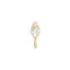 Sornette ring 1CT diamond, with dots 0,3CT diamonds and yellow gold