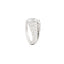 Sornette ring 2CT diamond, with dots 0,6CT diamonds and white gold