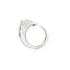 Sornette ring 2CT diamond, with dots 0,6CT diamonds and white gold