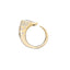 Sornette ring 2CT diamond, with dots 0,6CT diamonds and yellow gold