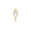 Sornette ring 2CT diamond, with dots 0,6CT diamonds and yellow gold