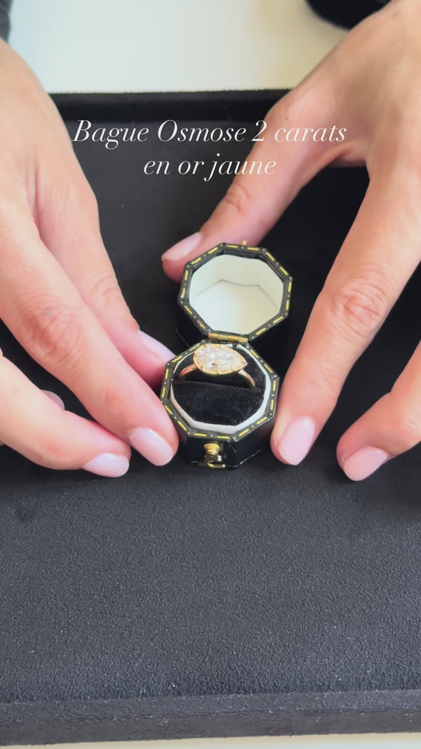 Bague Osmose 2cts en or jaune